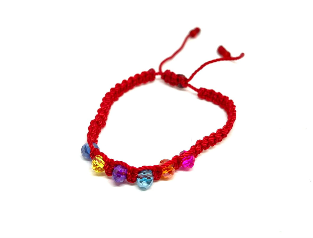 PULSERA HILO TEJIDA CHAKRAS