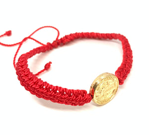 PULSERA HILO TEJIDA NIKEL SAN BENITO