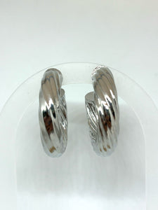 ARRACADAS PLATEADAS CHUNKY