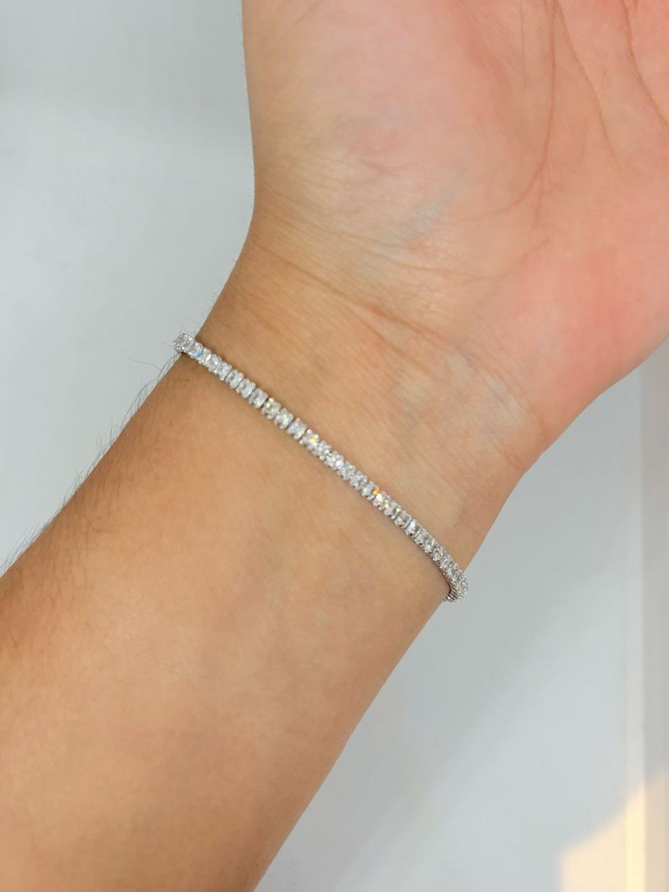 PULSERA ZIRCONIAS CUADRADAS