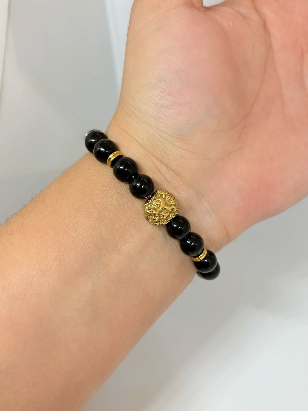 PULSERA LEÓN DORADO