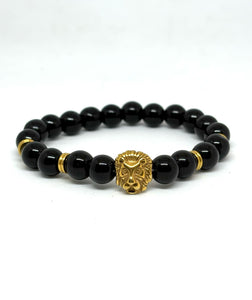 PULSERA LEÓN DORADO