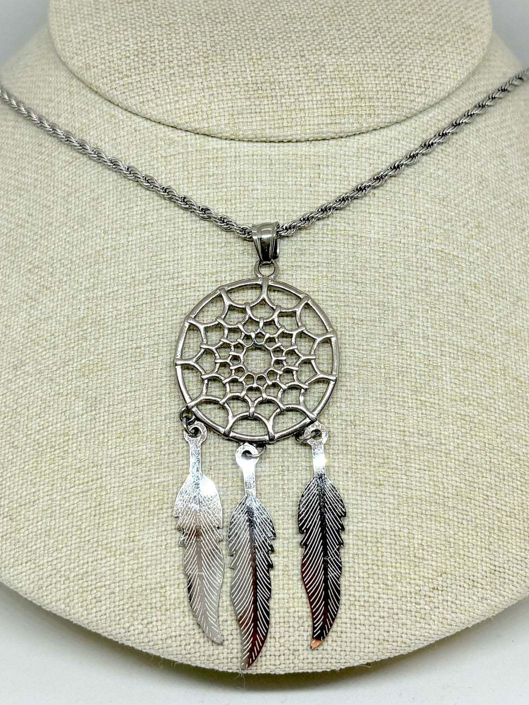 COLLAR TORSAL ATRAPASUEÑOS PLATEADO