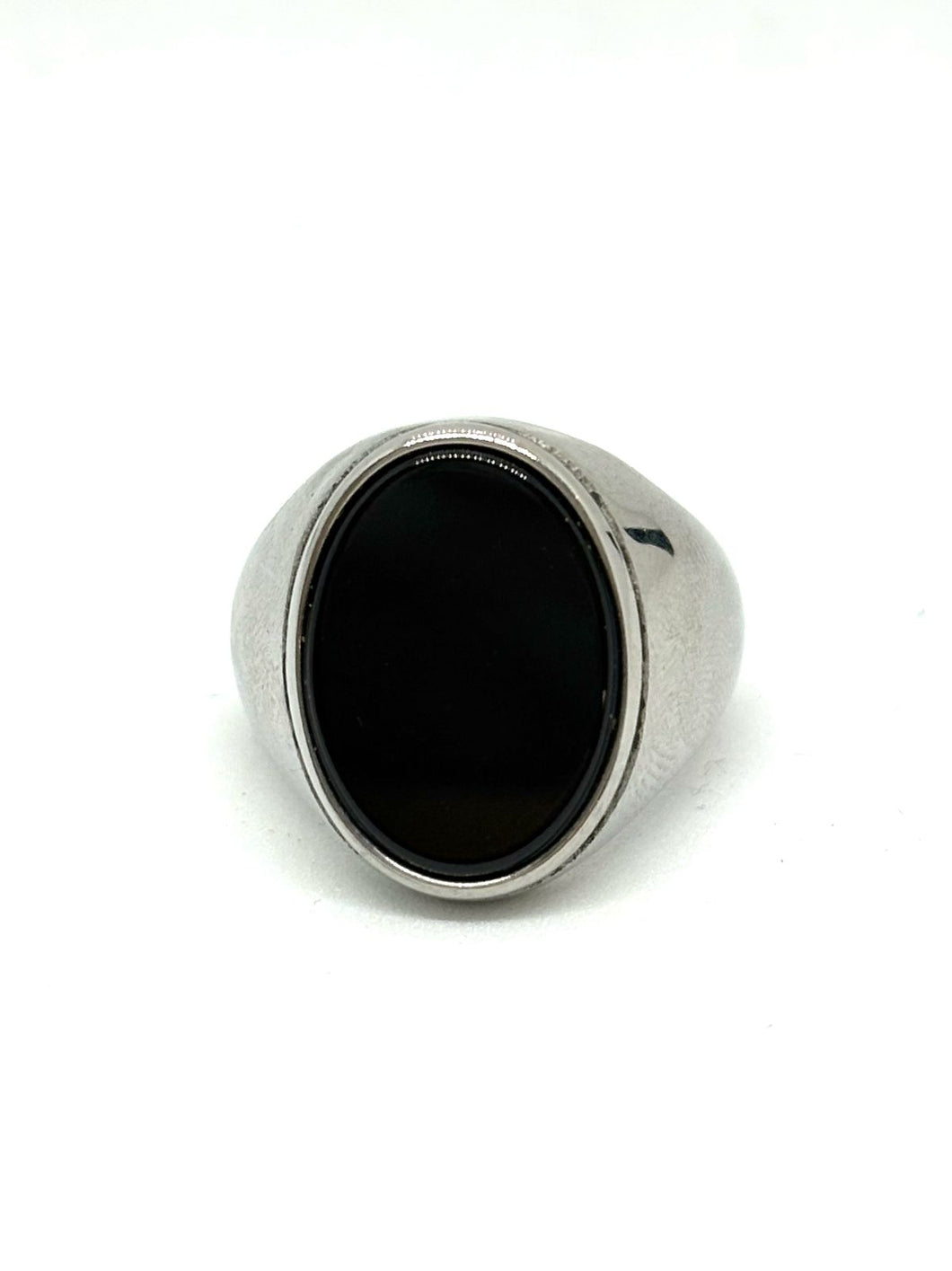 ANILLO PIEDRA ENAMEL NEGRO