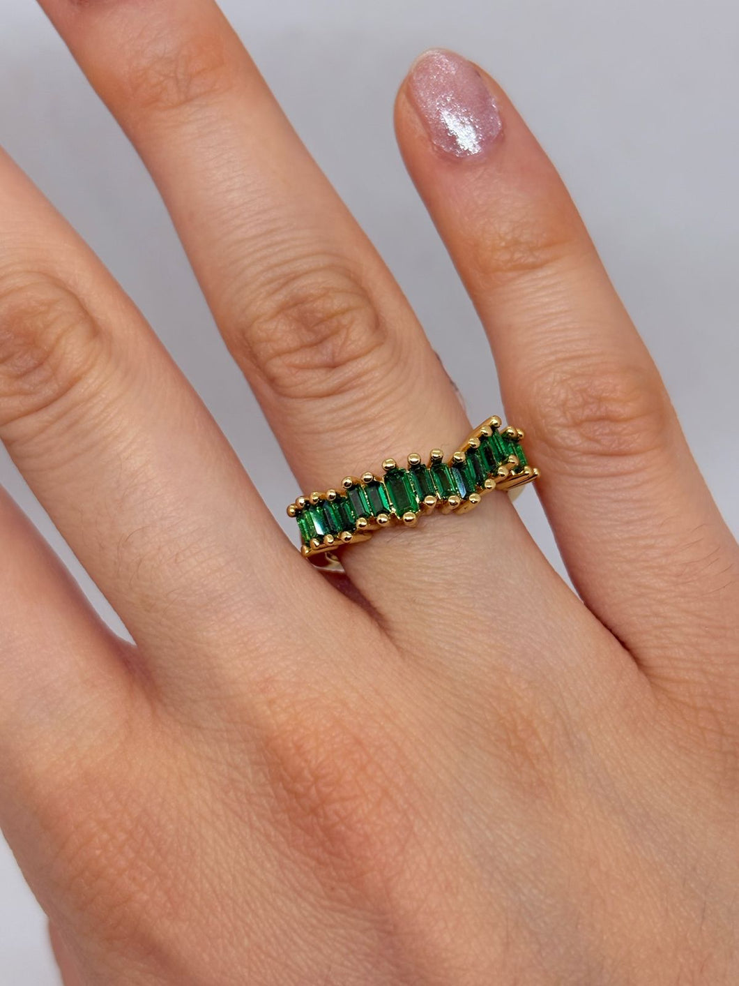 ANILLO ZIRCONIA VERDE