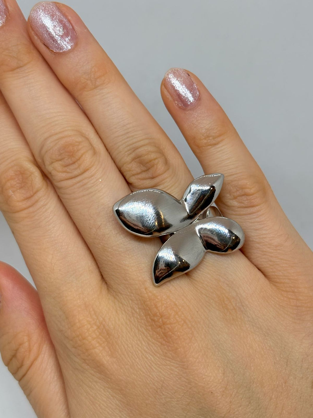 ANILLO MARIPOSA PLATEADO