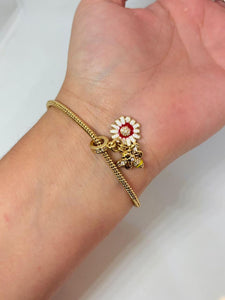 PULSERA FLOR/ABEJA