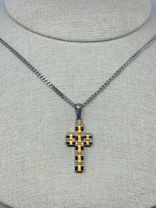 COLLAR BARBADA CRUZ ROLEX DOBLE CARA