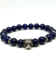 PULSERA LAPISLAZULI  LEOPARDO