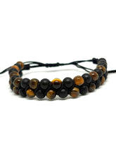 Cargar imagen en el visor de la galería, PULSERA PIEDRA TRENZADA ONIX
