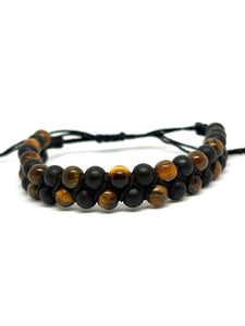 PULSERA PIEDRA TRENZADA ONIX