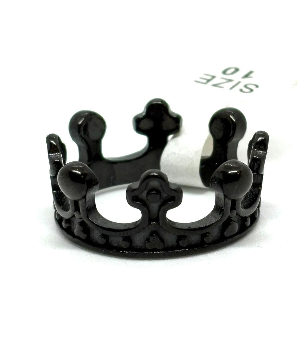 ANILLO CORONA NEGRO