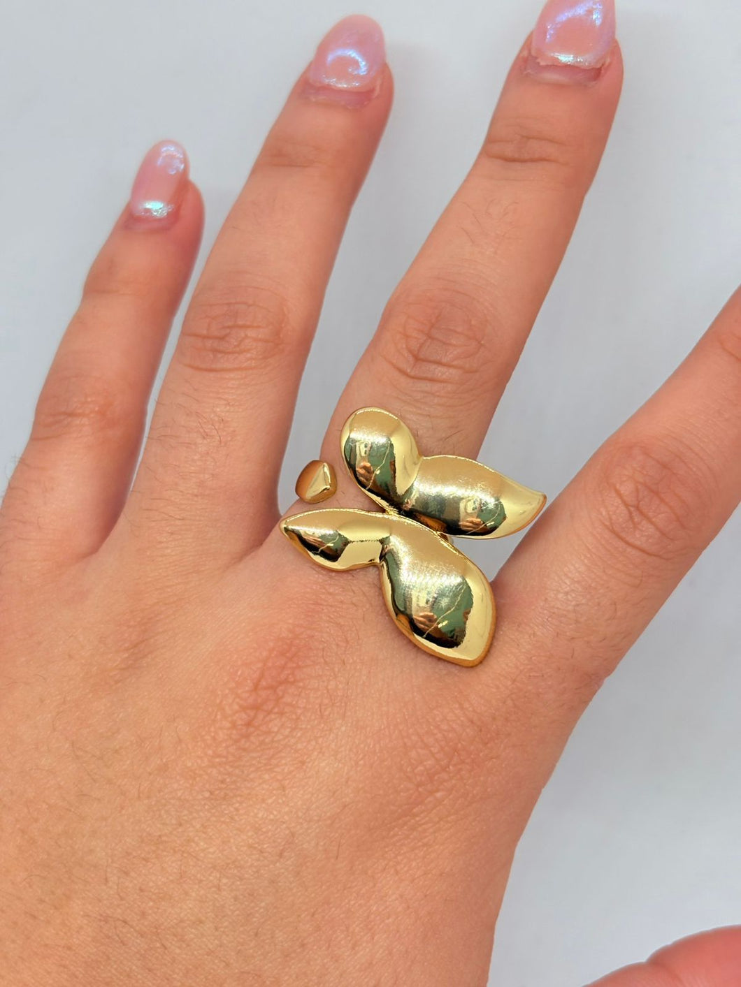 ANILLO MARIPOSA DORADO
