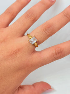 ANILLO DOBLE CHURUMBELA SOLITARIO