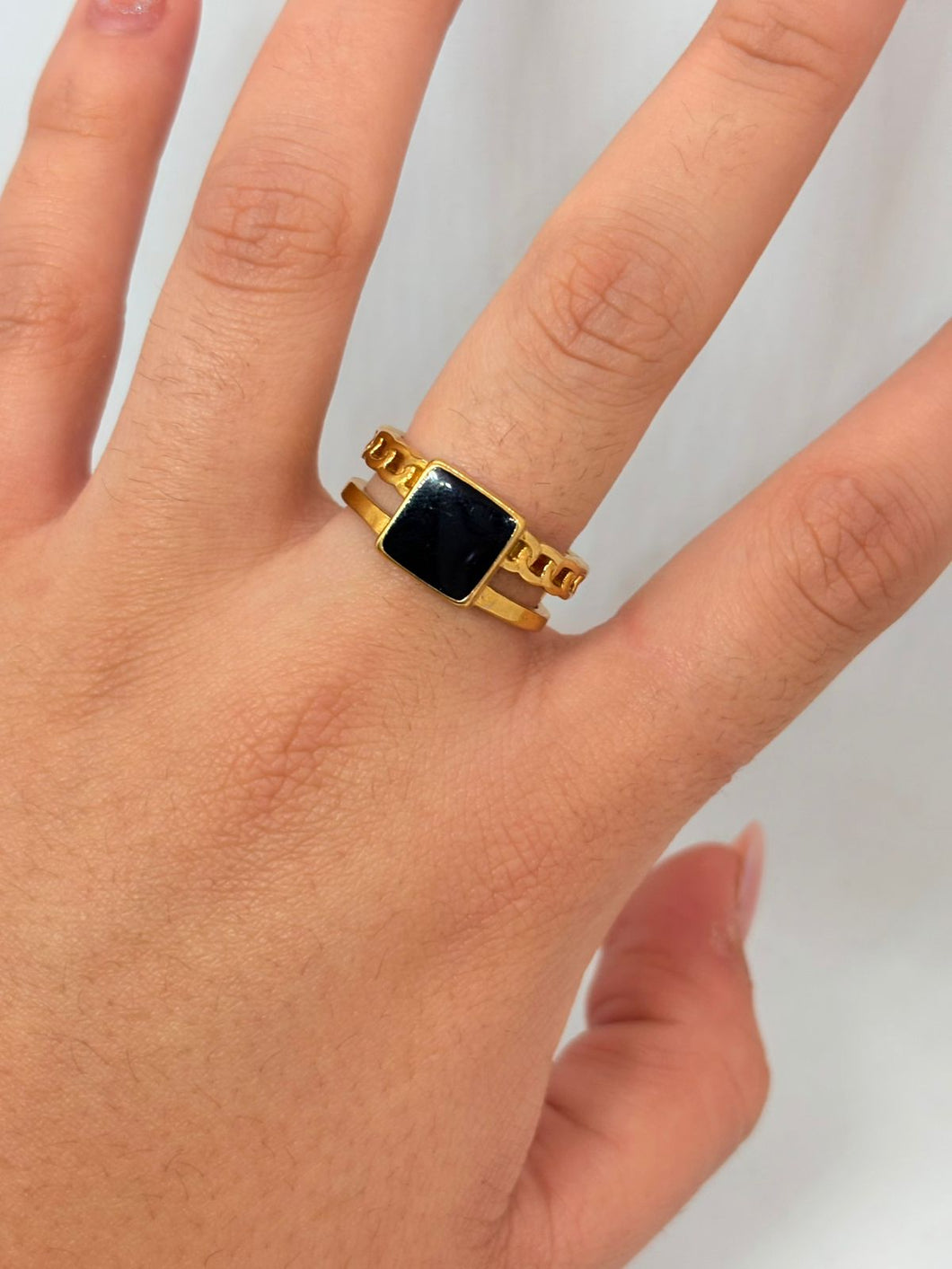 ANILLO CADENA CUADRADO
