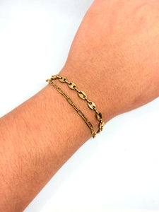 PULSERA MUJER DOBLE ESLABON