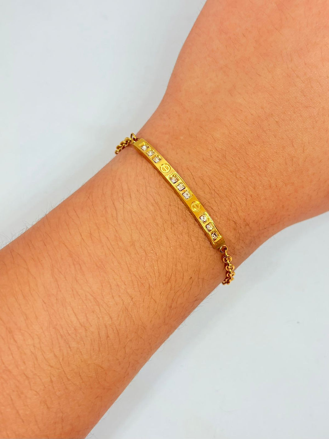 PULSERA MUJER TIPO CARTIER CON ZIRCONIA