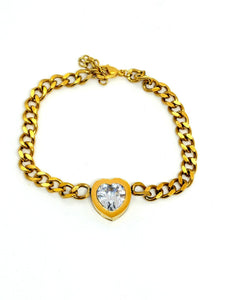 PULSERA MUJER CADENA CON CORAZON