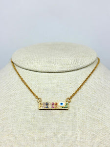 COLLAR MUJER OJO TURCO ZIRCONIA COLORES