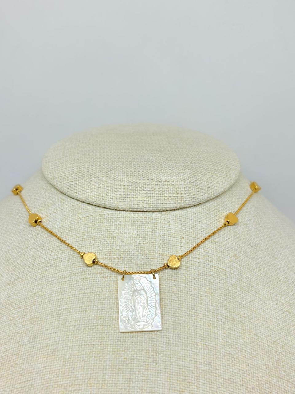 COLLAR MUJER VIRGEN DE GPE CORAZON