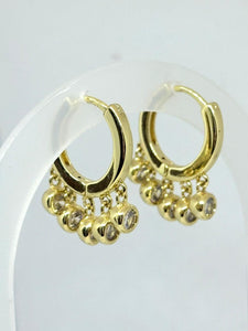 ARRACADAS CON ZIRCONIAS COLGANTE