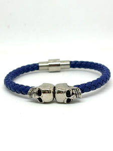 PULSERA AZUL CALAVERA