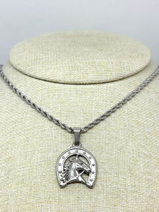 COLLAR TORSAL HERRADURA CON CABALLO