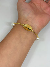 Cargar imagen en el visor de la galería, PULSERA PERLAS CON OVALO
