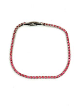 Cargar imagen en el visor de la galería, PULSERA MINI ZIRCONIAS ROSA
