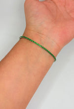 Cargar imagen en el visor de la galería, PULSERA MINI ZIRCONIAS VERDE

