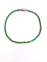 Cargar imagen en el visor de la galería, PULSERA MINI ZIRCONIAS VERDE
