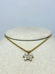 COLLAR MARIPOSA ZIRCONIAS