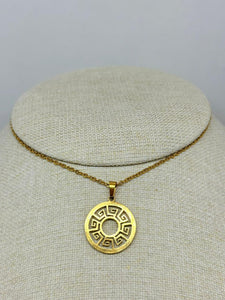 COLLAR MUJER CIRCULO GRECOS