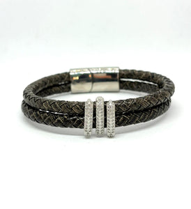 PULSERA DOBLE PIEL CON ZIRCONIA