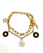 Cargar imagen en el visor de la galería, PULSERA DOBLE ESTRELLA
