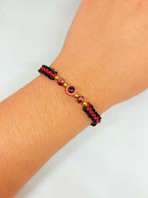 Cargar imagen en el visor de la galería, PULSERA HILO TEJIDA OJO TURCO
