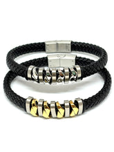 Cargar imagen en el visor de la galería, PULSERA TRENZADA REDONDEL CRUZADO
