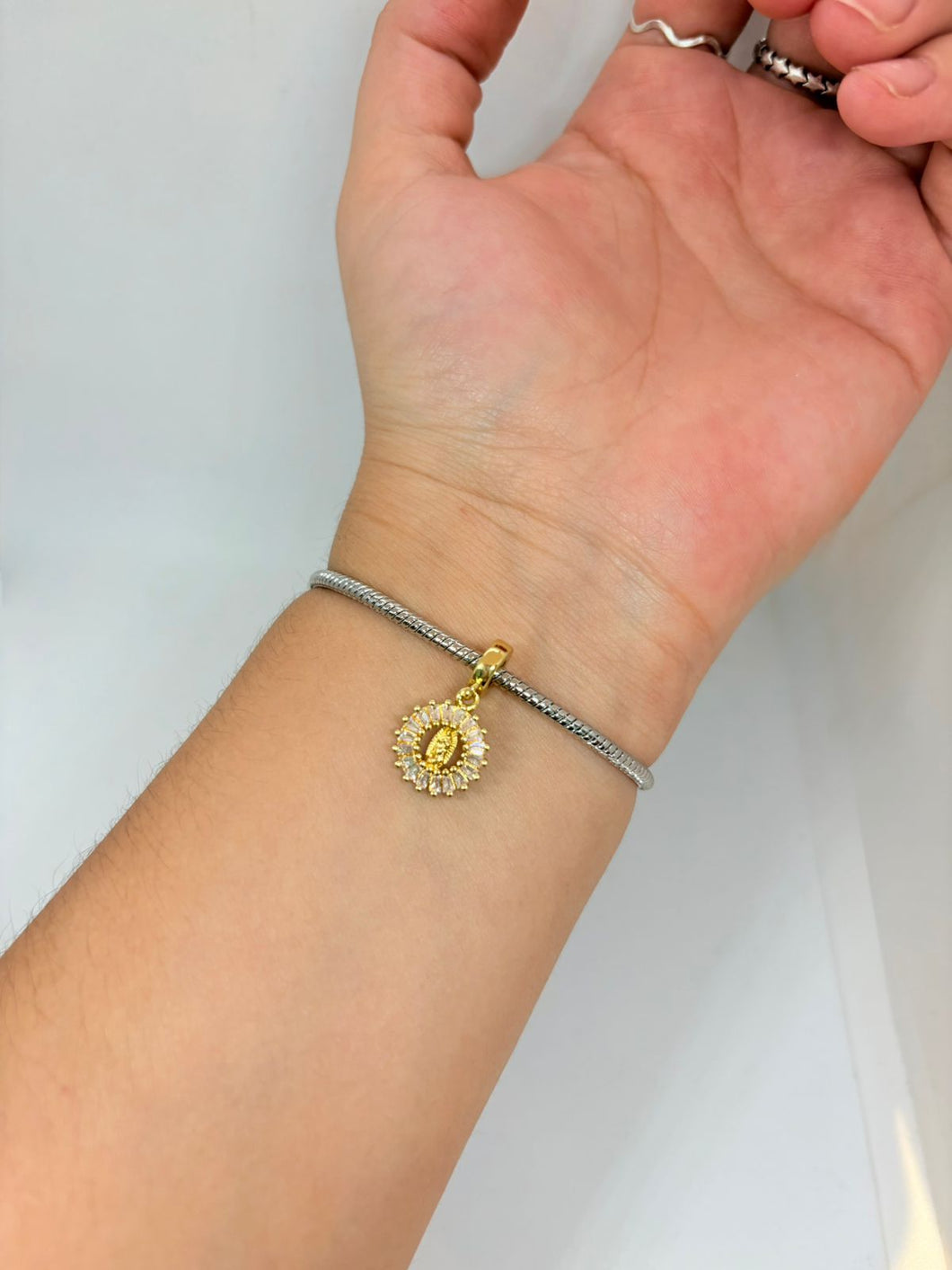 PULSERA VIRGEN DE GPE BAGUETTE