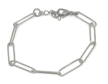Cargar imagen en el visor de la galería, PULSERA ESLABONES RECTANGULARES MARTILLADO

