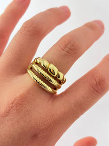 ANILLO TRES LINEAS AJUSTABLE