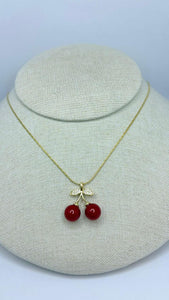 COLLAR CEREZAS ZIRCONIA