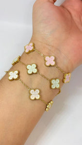 PULSERA FLORES PASTEL