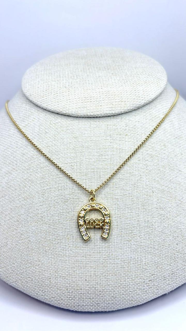 COLLAR HERRADURA GOOD LUCK