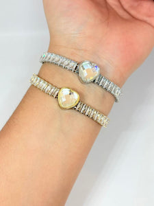 PULSERA DE CORAZÓN AJUSTABLE