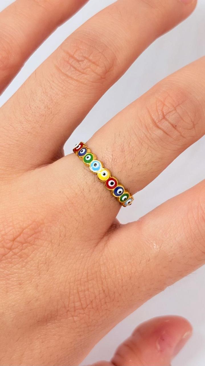 ANILLO AJUSTABLE MINI OJO TURCO