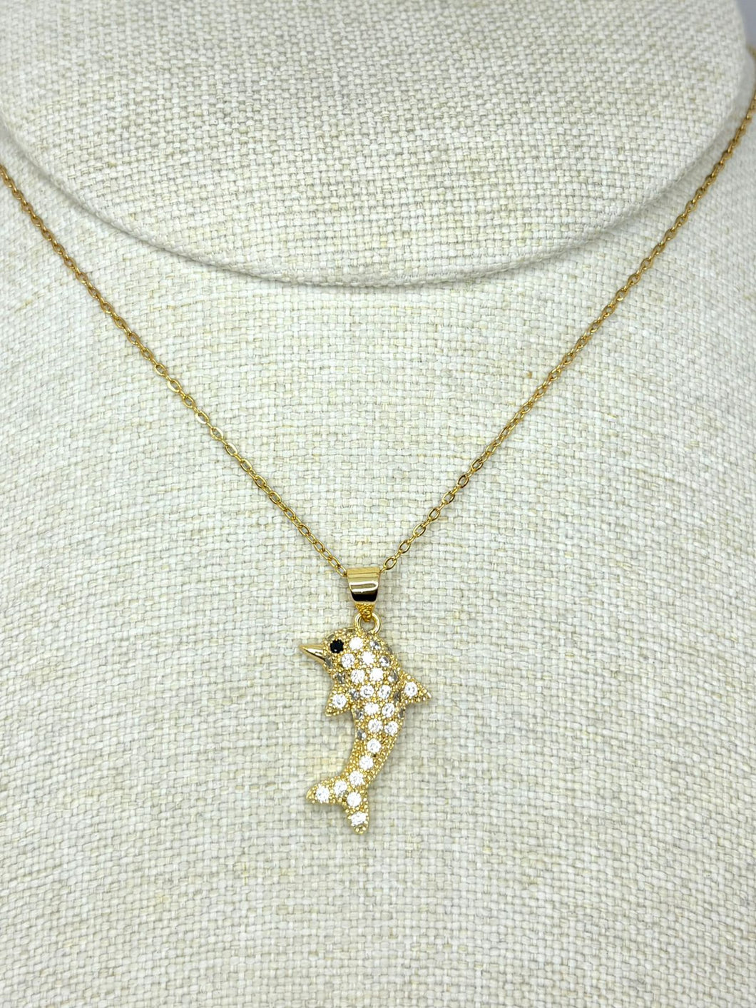 COLLAR DELFIN ZIRCONIAS