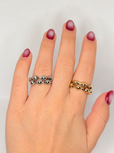 ANILLO AJUSTABLE BOLITAS