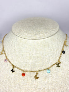 COLLAR ZIRCONIAS Y MARIPOSAS