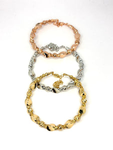 PULSERA BOLITAS Y OVALOS