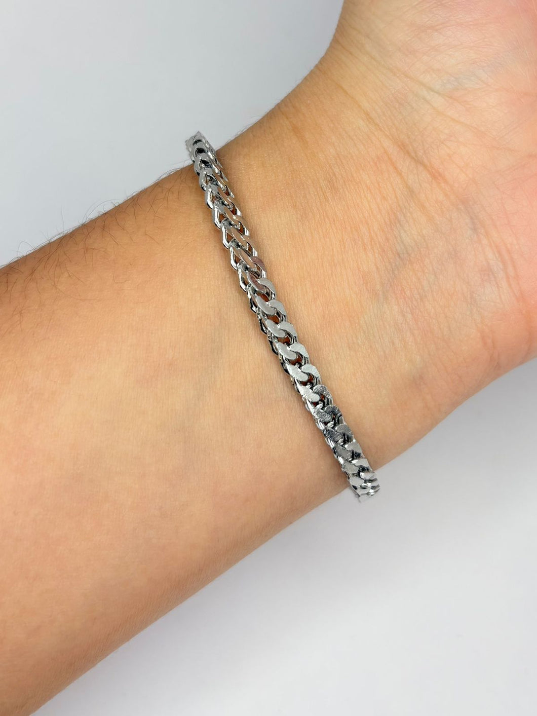 PULSERA ESLABON TRENZADO AJUSTABLE